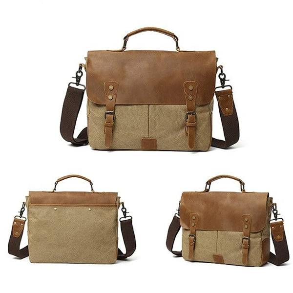 Retro Leather Briefcase