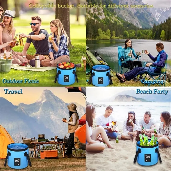 Collapsible Bucket Travelling Camping Hiking Fishing