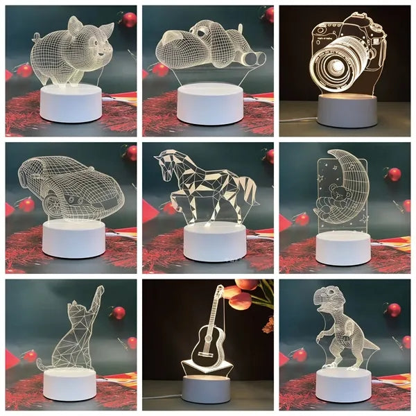 Customized 3D Acrylic USB Led Night Light