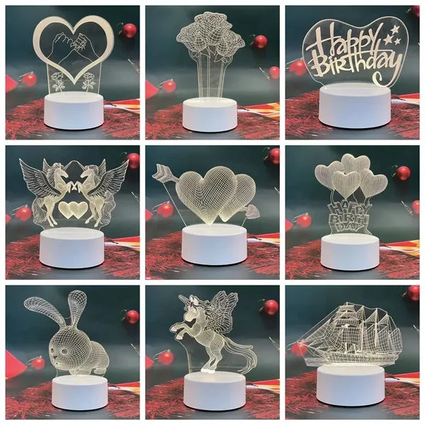 Customized 3D Acrylic USB Led Night Light