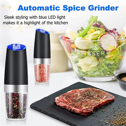 Electric Gravity Salt and Pepper Grinder