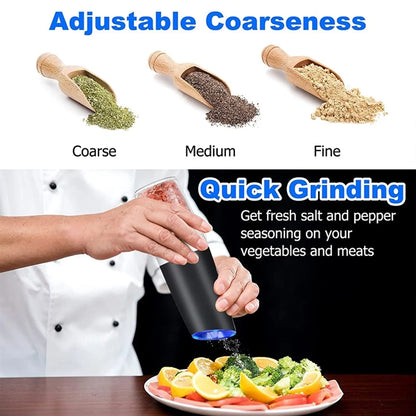 Electric Gravity Salt and Pepper Grinder