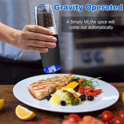 Electric Gravity Salt and Pepper Grinder
