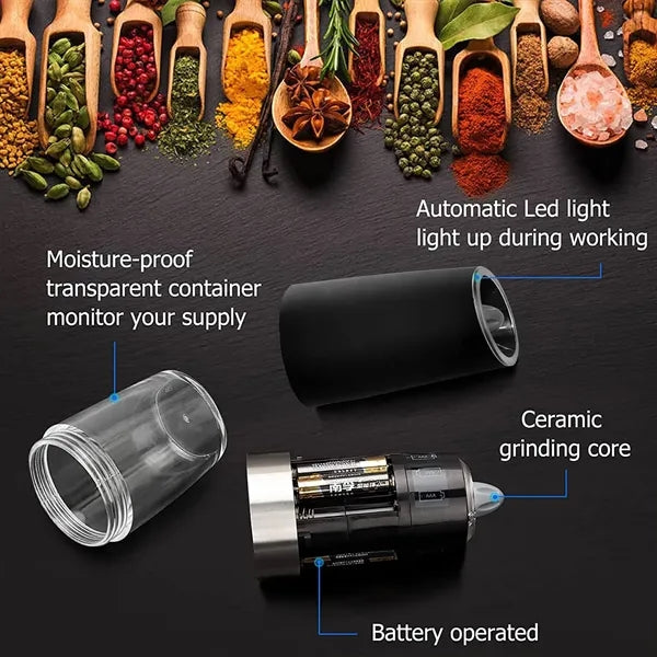 Electric Gravity Salt and Pepper Grinder