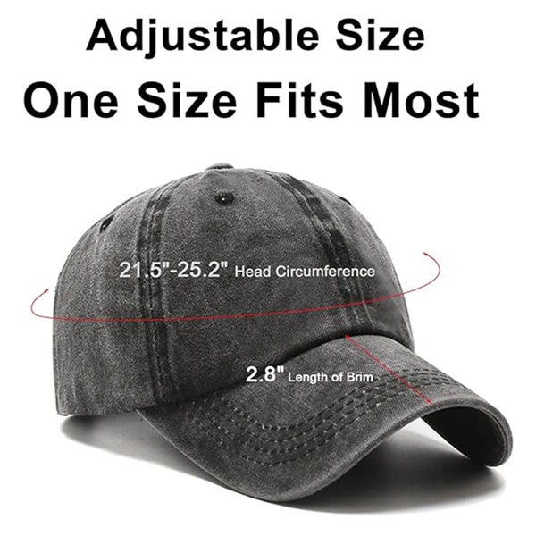 Washed Plain Baseball Cap