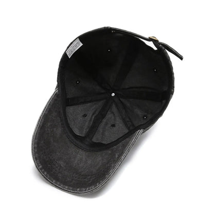 Washed Plain Baseball Cap