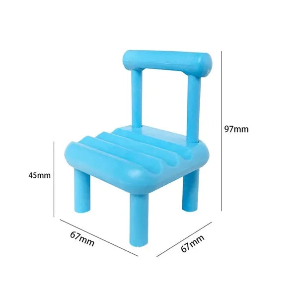 Desktop cute plastic Mini chair phone stand