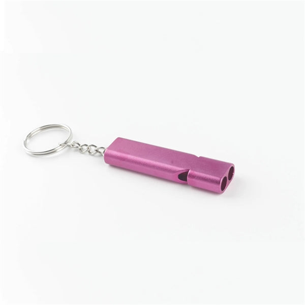 Safety aluminum alloy Camping Whistles with Keyring