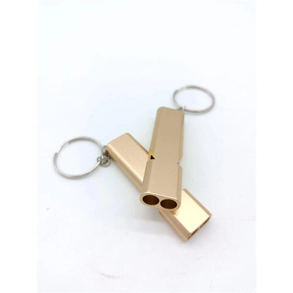 Safety aluminum alloy Camping Whistles with Keyring