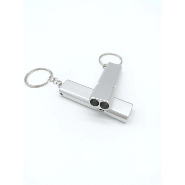 Safety aluminum alloy Camping Whistles with Keyring