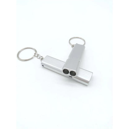 Safety aluminum alloy Camping Whistles with Keyring