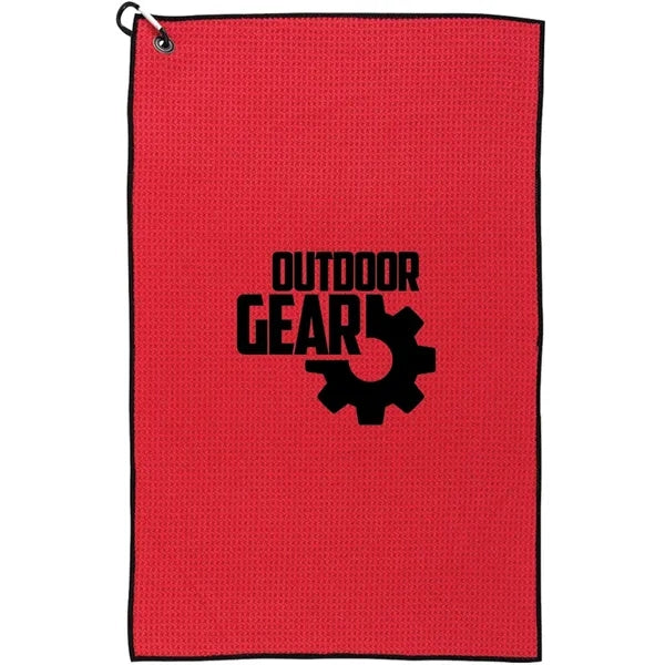 26" x 16" Waffle Weave Golf Towel