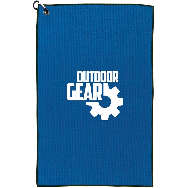 26" x 16" Waffle Weave Golf Towel