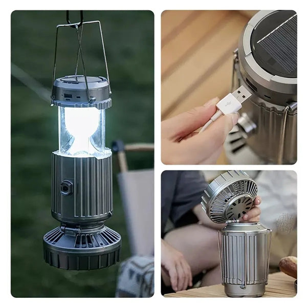 Solar Lantern Powered Light & Fan