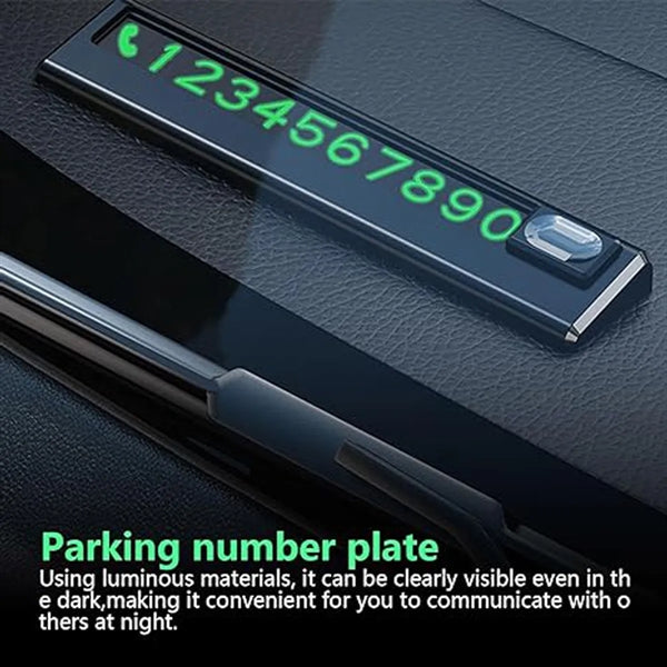 Temporary Parking Number Plate