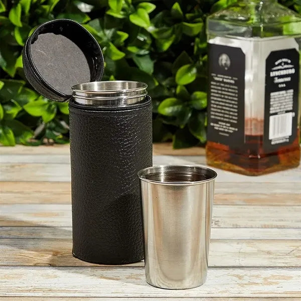 4 Pieces Outdoor Stainless Steel Cups Set