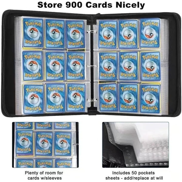 9-Pocket Pu Cards Binder