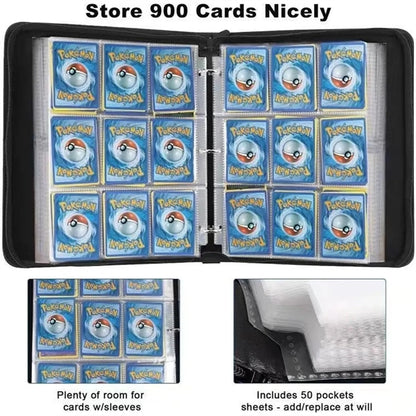 9-Pocket Pu Cards Binder