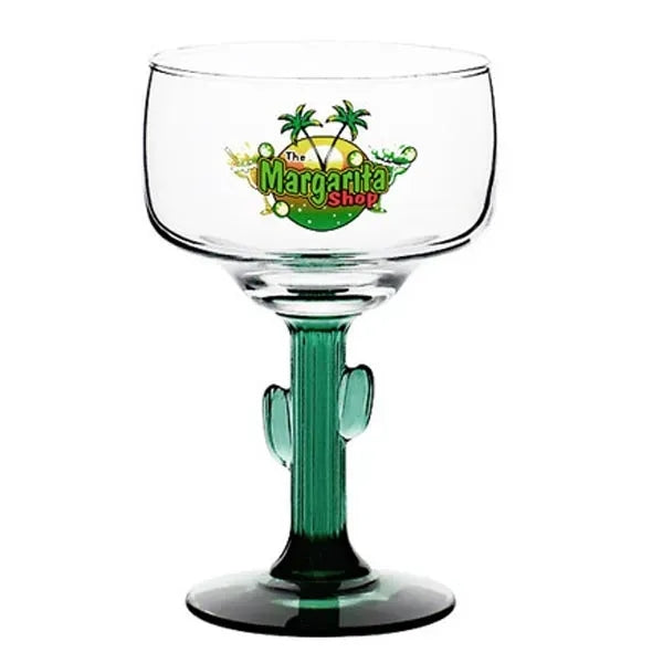 12 oz. Libbey Cactus Etched Margarita Glass