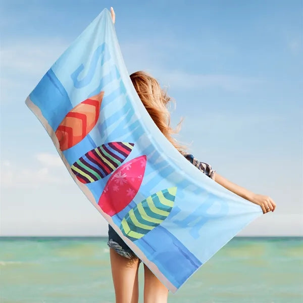 Dye-Sublimation Velour Beach Towel ( 32'' x 70'' )