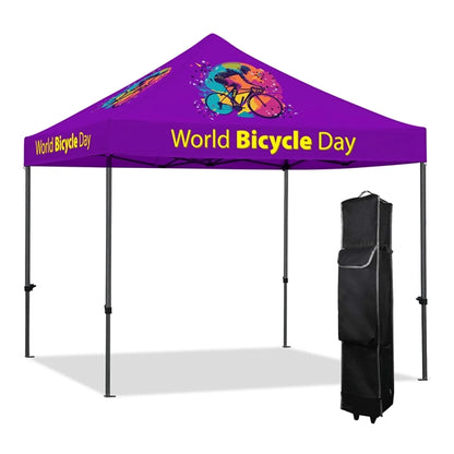 10'X10' Commercial Grade Pop Up Tent Kit W/ Dye Sublimation