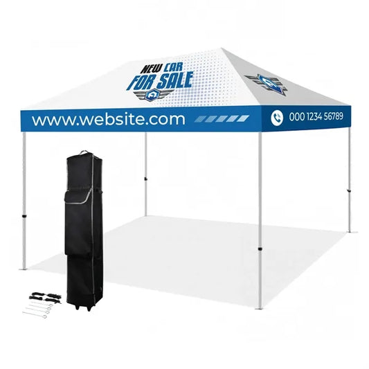 10X15' Standard Hex Aluminum Frame W/ Dye Sublimation Canopy