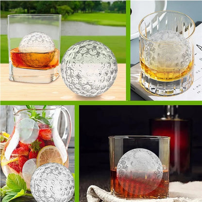 Flexible Silicone Tray Golf Ball Whiskey Ice Mold