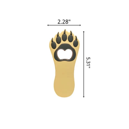 Bear Paw Bottle Opener Magnet