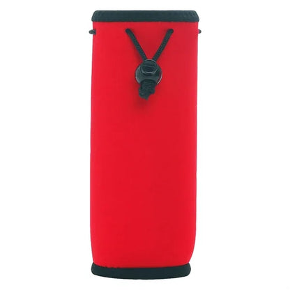 20 Oz Neoprene Bottle Insulated Drawstring Bag With Clip