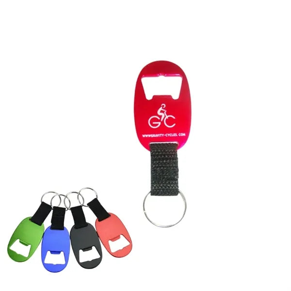 Egg-shaped Beer Bottle Opener Key Chain