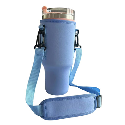 40 Oz Insulated Tumbler Sleeve Bag With Strap & Carabiner