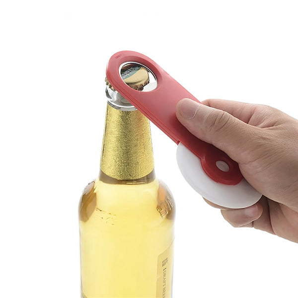 Multifunction Plastic Kitchen Pizza Cutter And Bottle Opener