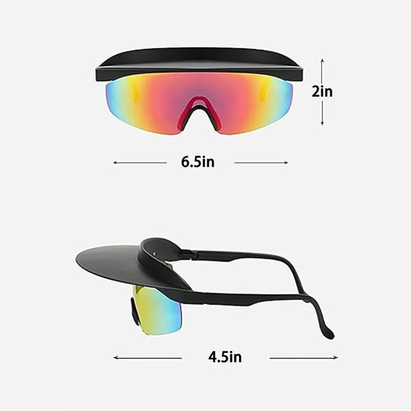 Outdoor Travel Cycling Unisex Visor Sports Hat Sunglasses