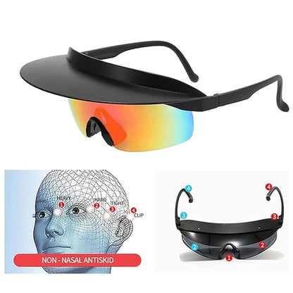 Outdoor Travel Cycling Unisex Visor Sports Hat Sunglasses