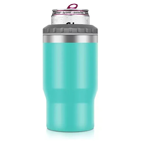14 Oz Two Way Lid Can Cooler Tumbler Insulated Bottle Holder