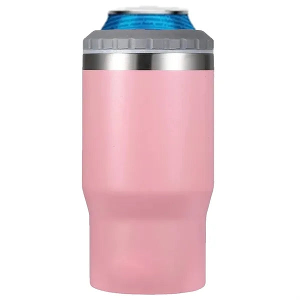 14 Oz Two Way Lid Can Cooler Tumbler Insulated Bottle Holder