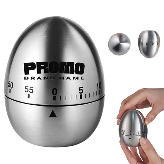 Metal Mechanical Countdown Kitchen Egg Shape Cooking Timer