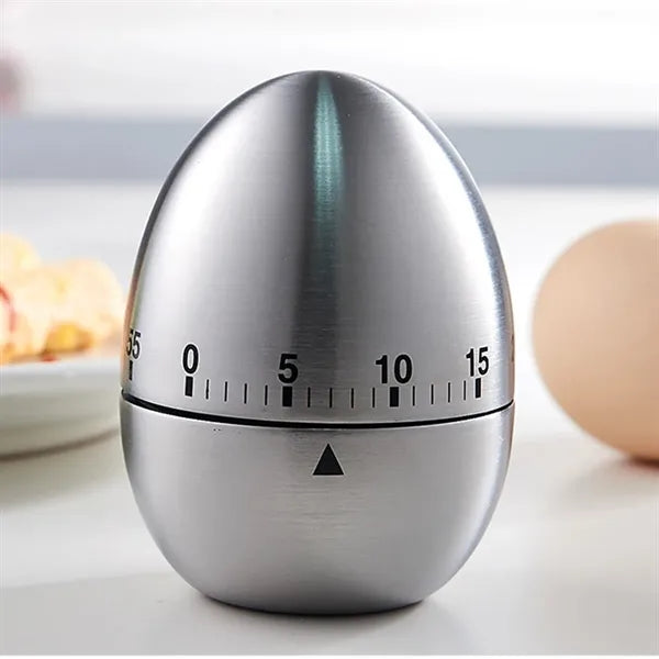 Metal Mechanical Countdown Kitchen Egg Shape Cooking Timer