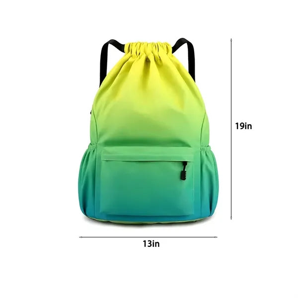 Waterproof Lightweight Sports Gym Drawstring Backpack