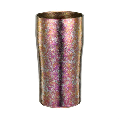 Outdoor Titanium Double-layer Beer Cup
