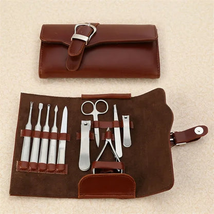 Stainless Steel 10 In 1 Manicure Set