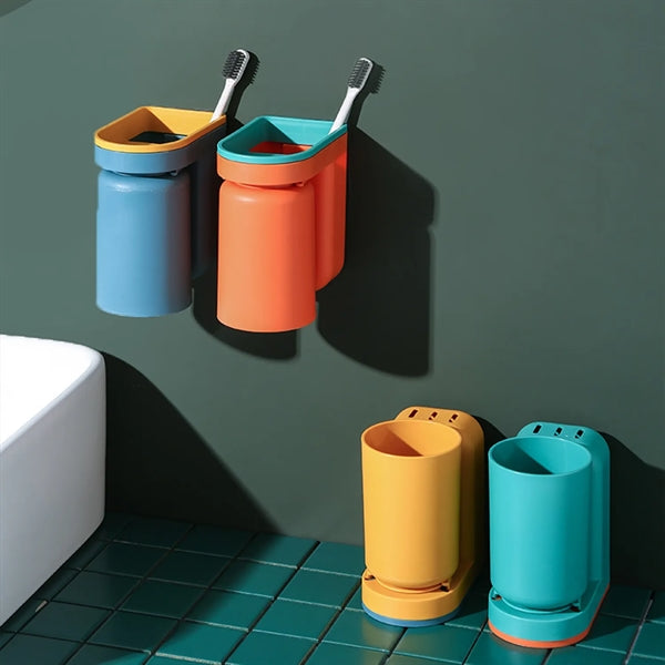 Wall-Mounted Toothbrush Storage Box
