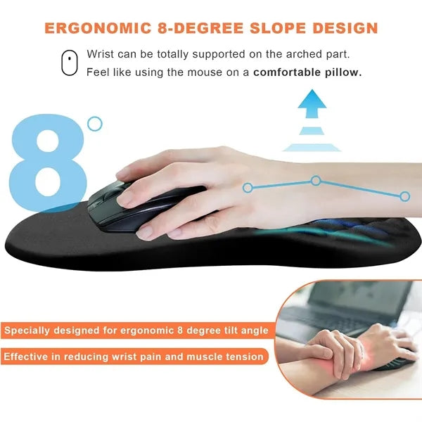 Ergonomic Mouse Pad with Wrist Support