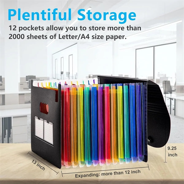 Portable Accordion File Organizer