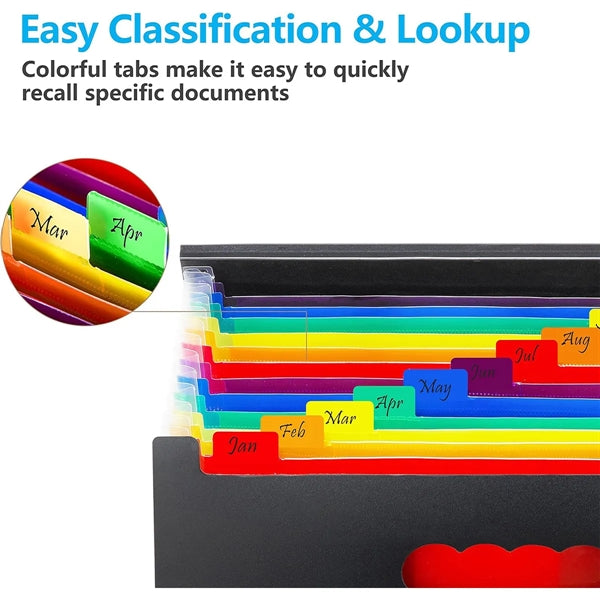 Portable Accordion File Organizer