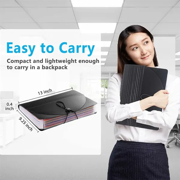 Portable Accordion File Organizer