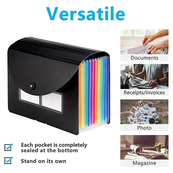 Portable Accordion File Organizer