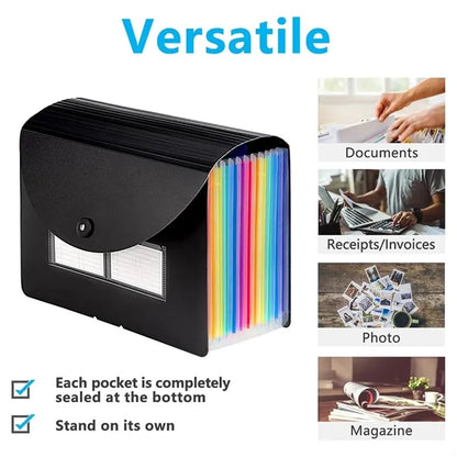 Portable Accordion File Organizer