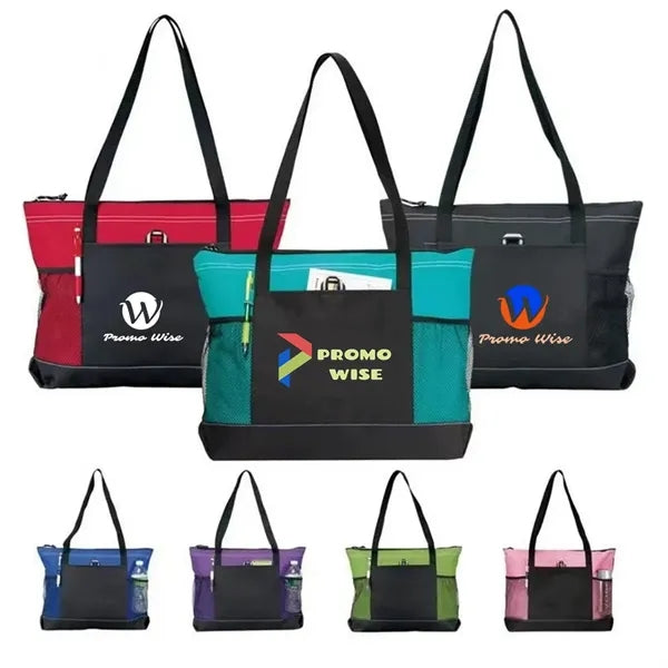 Custom Zippered Tote Bag