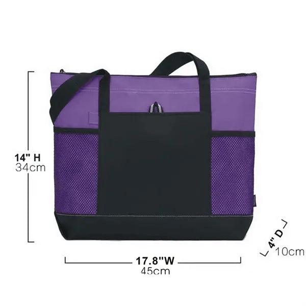 Custom Zippered Tote Bag